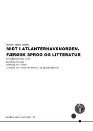 Midt i Atlanterhavsnorden. Færøsk sprog og litteratur ES26