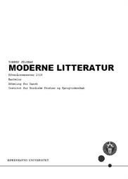 Moderne litteratur (Torben Jelsbak) ES26
