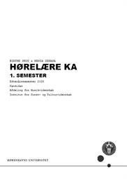 Hørelære KA 1. semester ES25