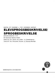 Elevsprogsbeskrivelse / Sprogbeskrivelse ES26