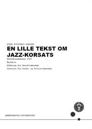 En lille tekst om jazz-korsats ES25