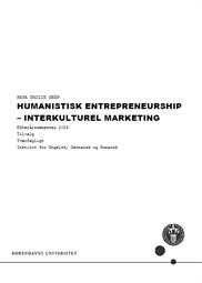 Humanistisk Entrepreneurship – Interkulturel Marketing ES26